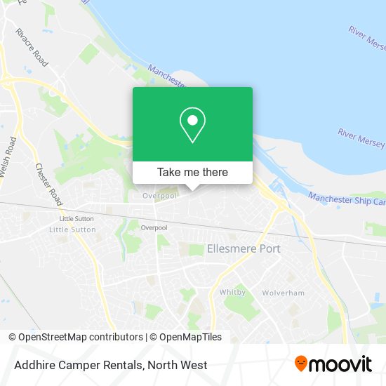 Addhire Camper Rentals map