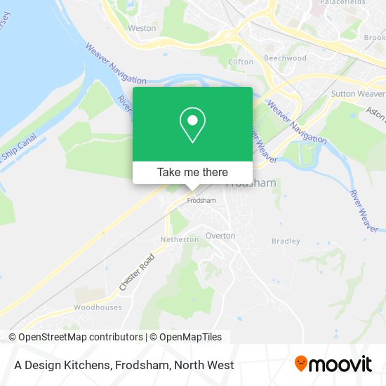 A Design Kitchens, Frodsham map