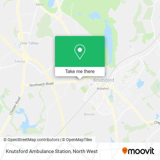 Knutsford Ambulance Station map