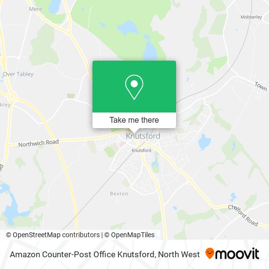 Amazon Counter-Post Office Knutsford map