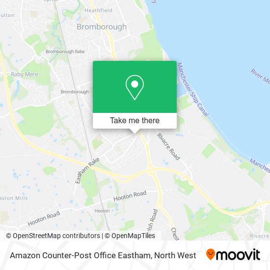Amazon Counter-Post Office Eastham map