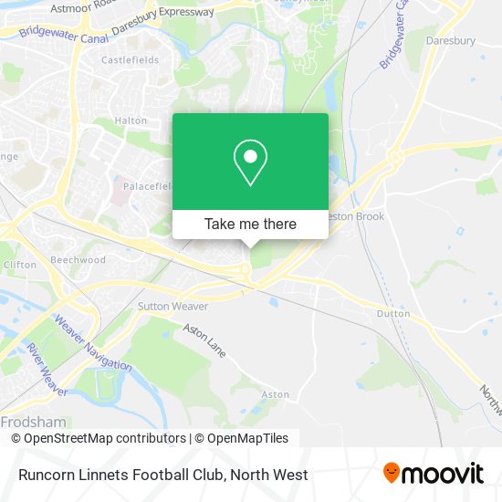 Runcorn Linnets Football Club map