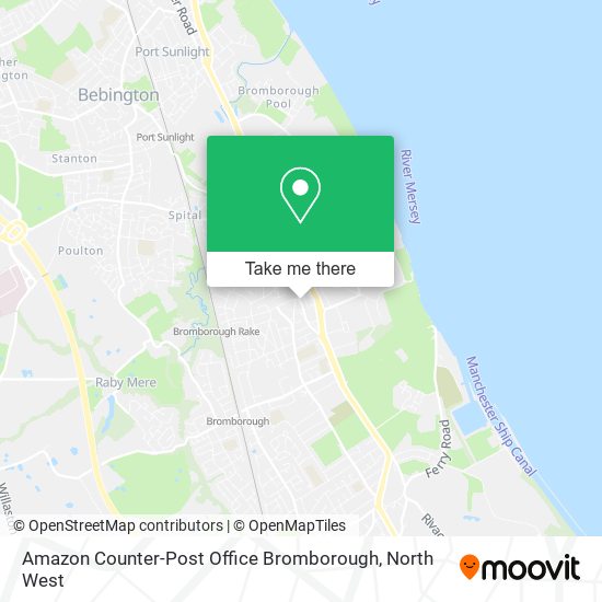 Amazon Counter-Post Office Bromborough map
