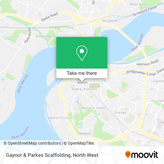 Gaynor & Parkes Scaffolding map