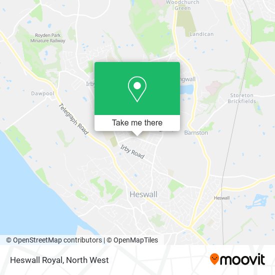 Heswall Royal map