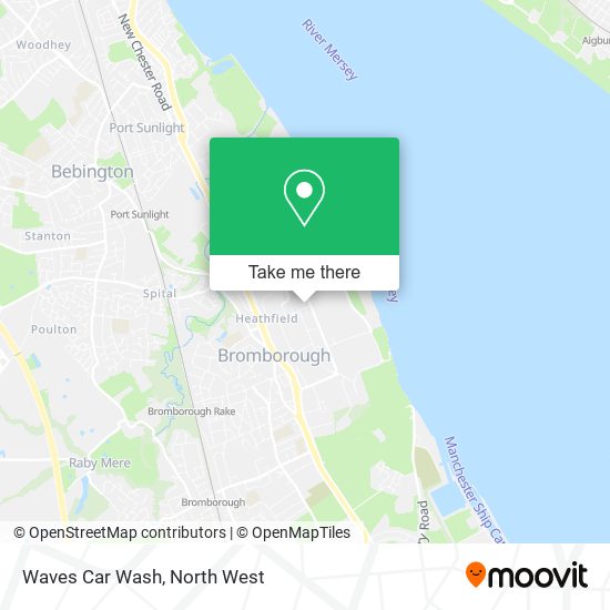 Waves Car Wash map