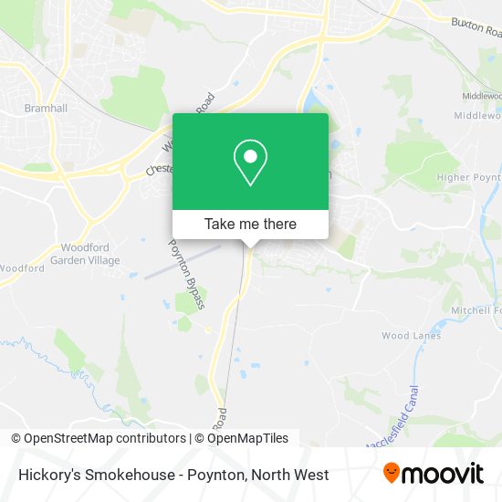 Hickory's Smokehouse - Poynton map