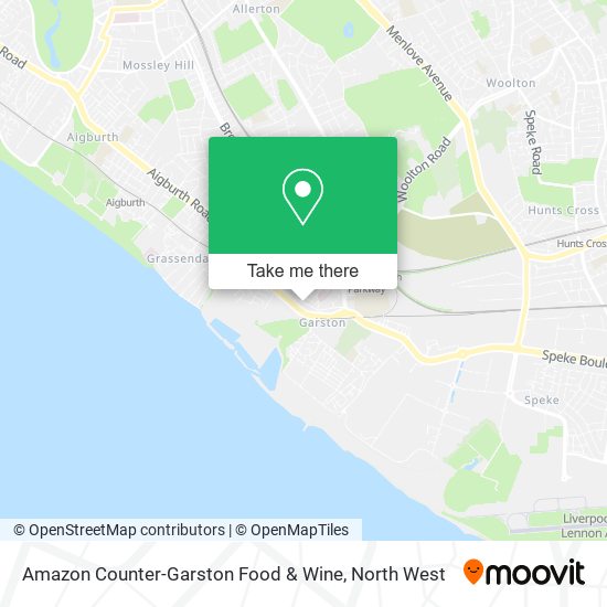 Amazon Counter-Garston Food & Wine map