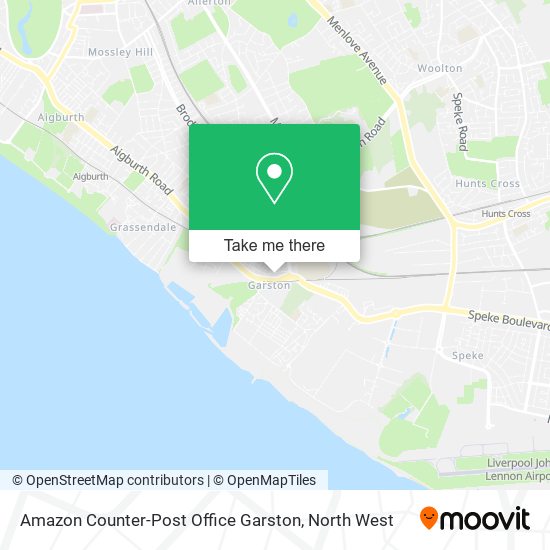 Amazon Counter-Post Office Garston map