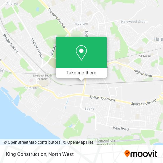 King Construction map