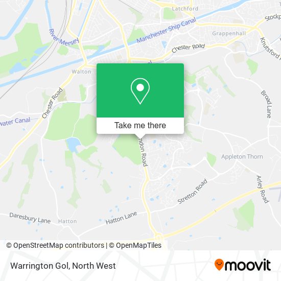 Warrington Gol map