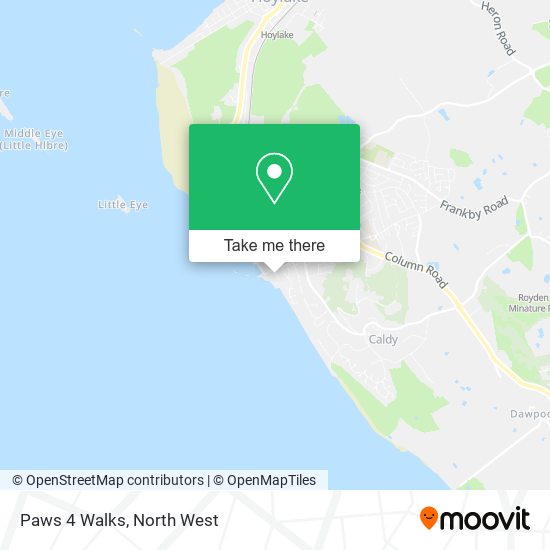 Paws 4 Walks map