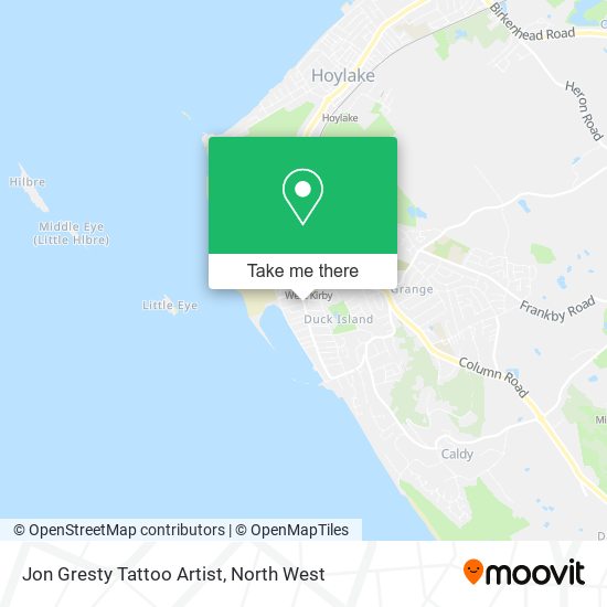 Jon Gresty Tattoo Artist map