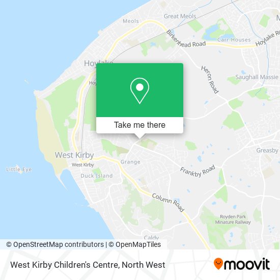 West Kirby Children's Centre map