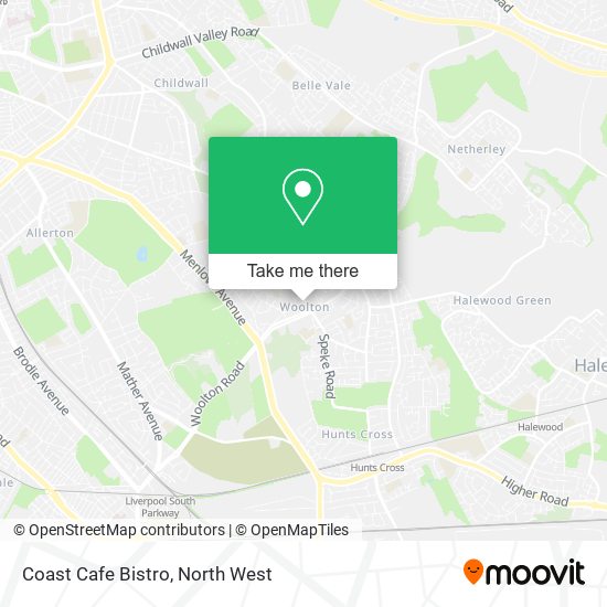 Coast Cafe Bistro map