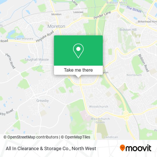 All In Clearance & Storage Co. map