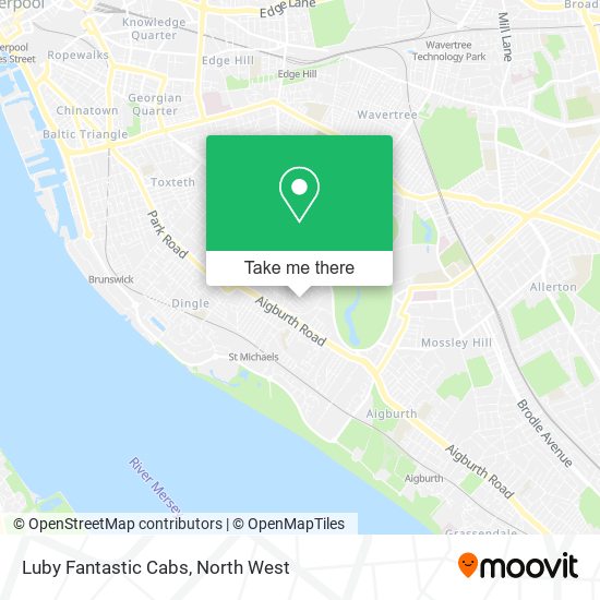 Luby Fantastic Cabs map
