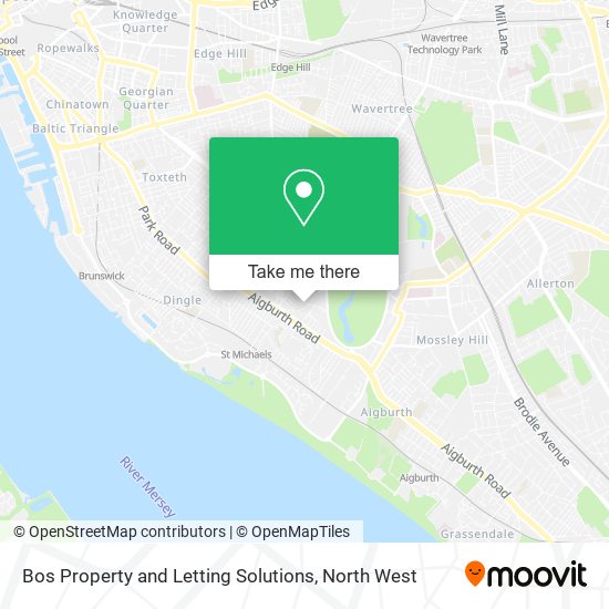 Bos Property and Letting Solutions map
