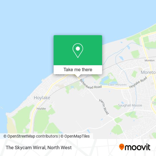 The Skycam Wirral map