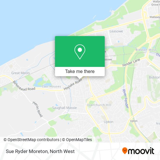 Sue Ryder Moreton map
