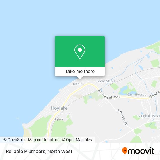 Reliable Plumbers map