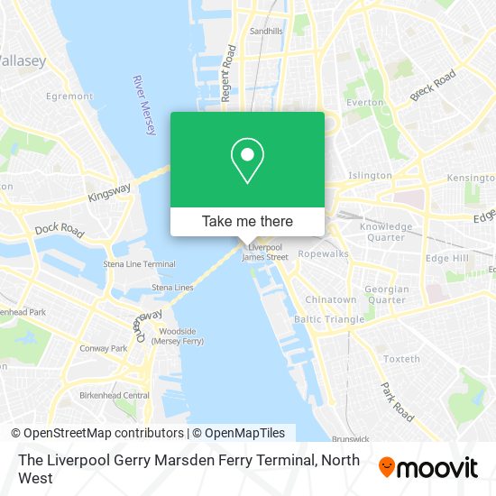 The Liverpool Gerry Marsden Ferry Terminal map