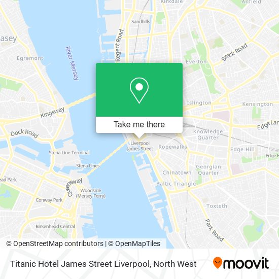 Titanic Hotel James Street Liverpool map