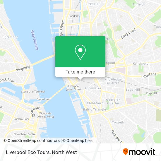 Liverpool Eco Tours map