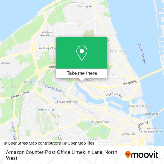 Amazon Counter-Post Office Limekiln Lane map
