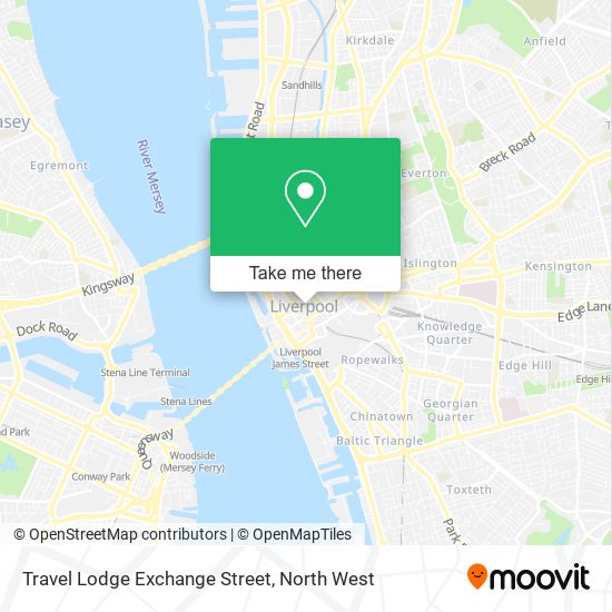 Travel Lodge Exchange Street map