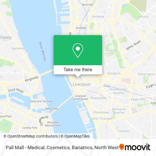 Pall Mall - Medical, Cosmetics, Bariatrics map