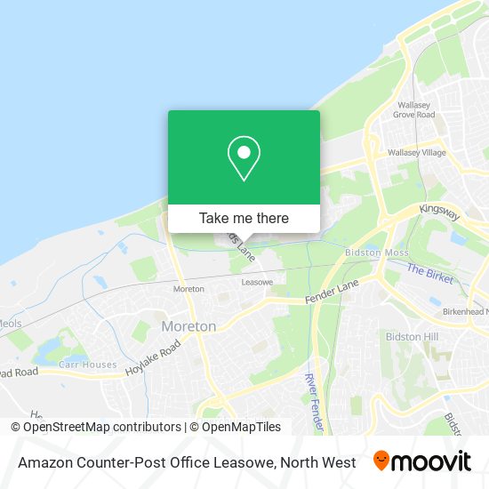 Amazon Counter-Post Office Leasowe map