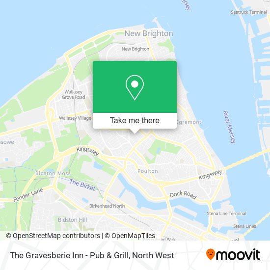 The Gravesberie Inn - Pub & Grill map