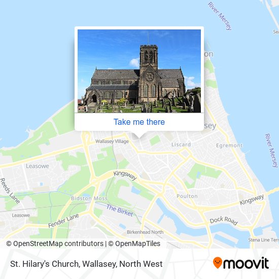 St. Hilary's Church, Wallasey map
