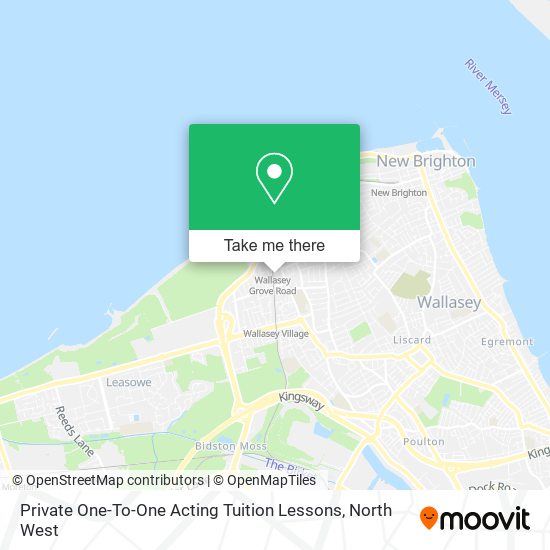 Private One-To-One Acting Tuition Lessons map