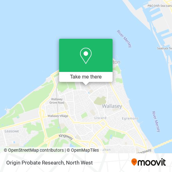 Origin Probate Research map