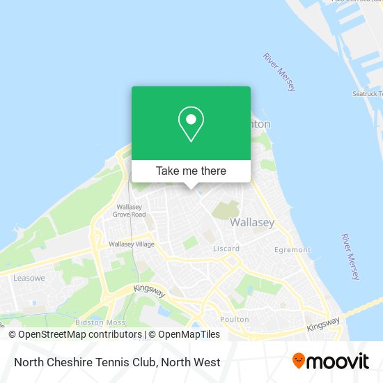 North Cheshire Tennis Club map