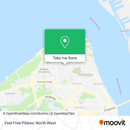 Feel Free Pilates map