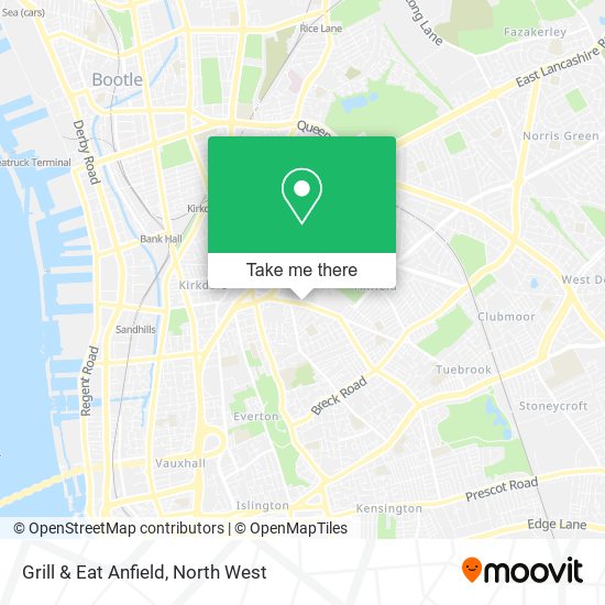 Grill & Eat Anfield map