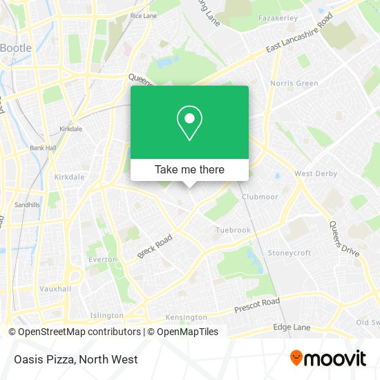 Oasis Pizza map