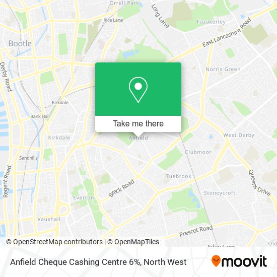 Anfield Cheque Cashing Centre 6% map