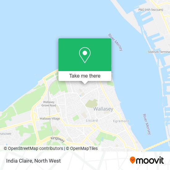 India Claire map