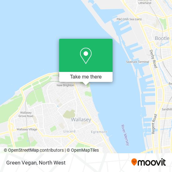 Green Vegan map