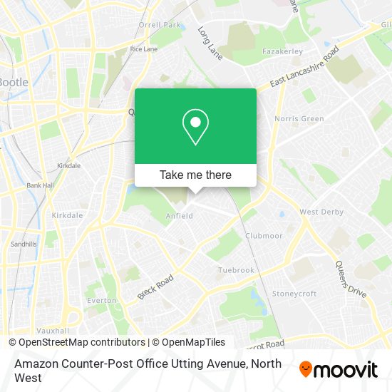 Amazon Counter-Post Office Utting Avenue map