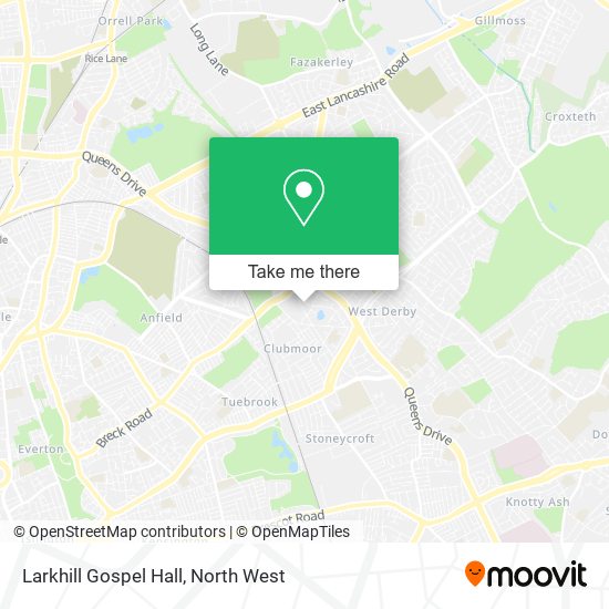 Larkhill Gospel Hall map