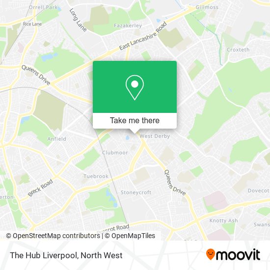 The Hub Liverpool map