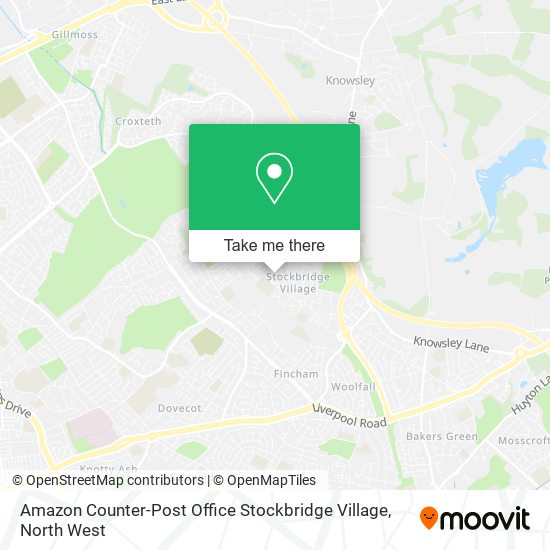 Amazon Counter-Post Office Stockbridge Village map