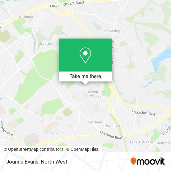 Joanne Evans map