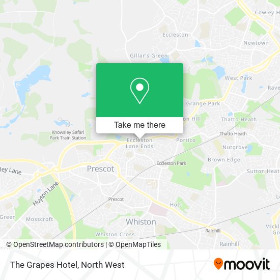 The Grapes Hotel map