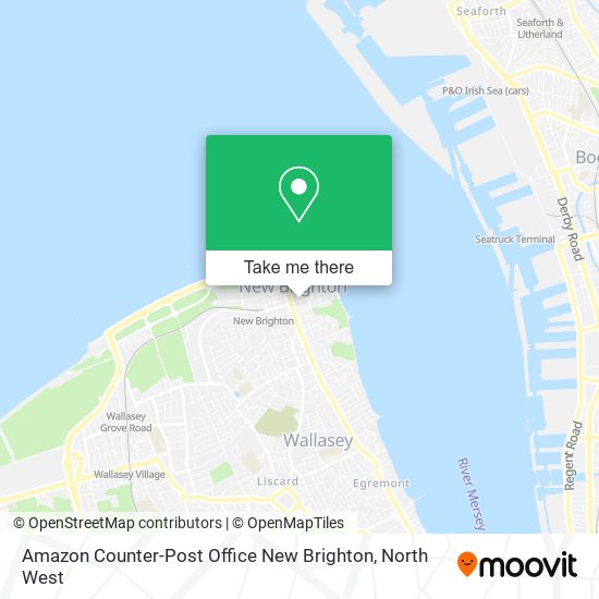 Amazon Counter-Post Office New Brighton map